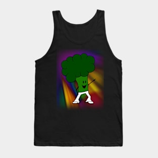 Disco Dancing Broccoli Tank Top